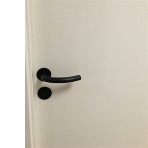 Sort 19 mm Læsø dørgreb til indvendige døre